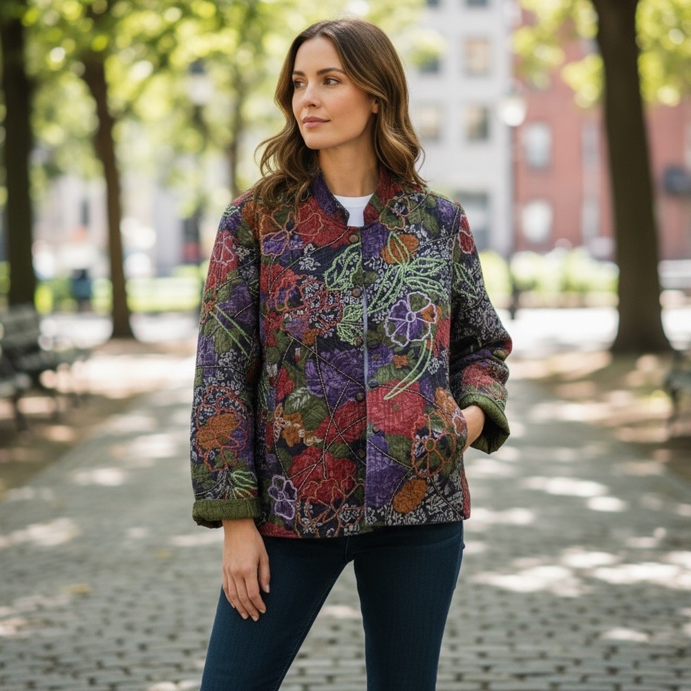 Orvis Multicolor Floral Utility Jacket